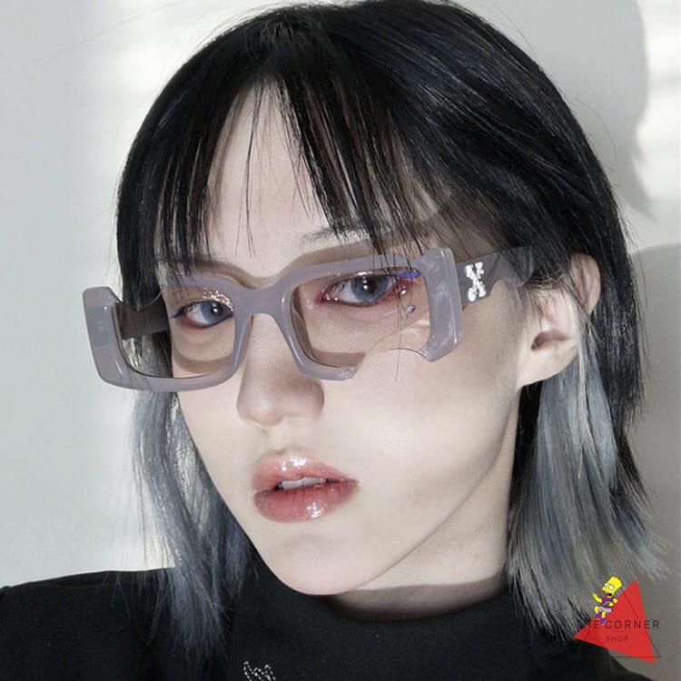 Kính mắt Thời Trang Off-White Holes rectangular-frame [Ảnh thật]