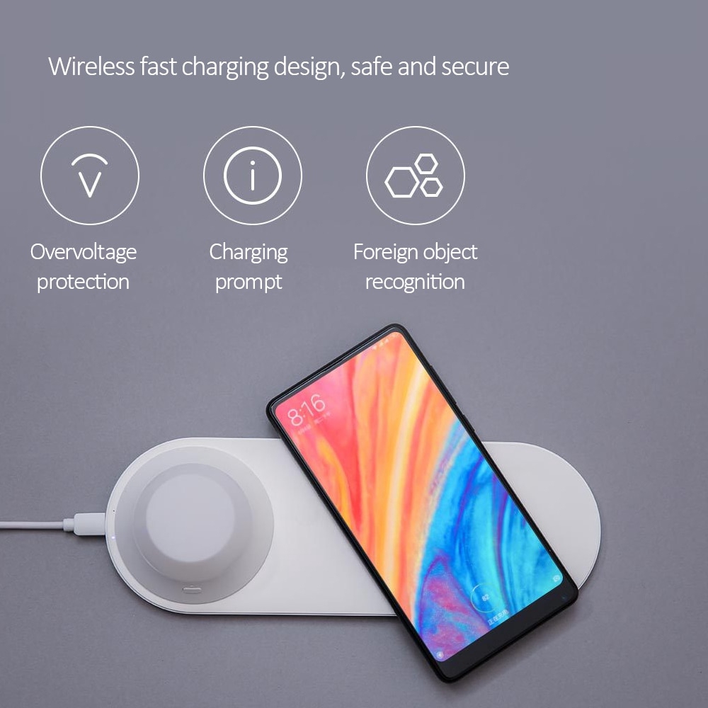 Đế Sạc Không Dây Có Đèn Led Cho Iphone Samsung Huawei Xiaomi