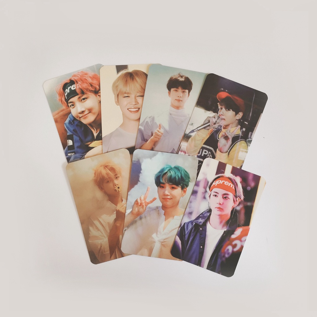 Bộ 7 card BTS ver TÍM 17 thích hợp để tặng, làm event, ...