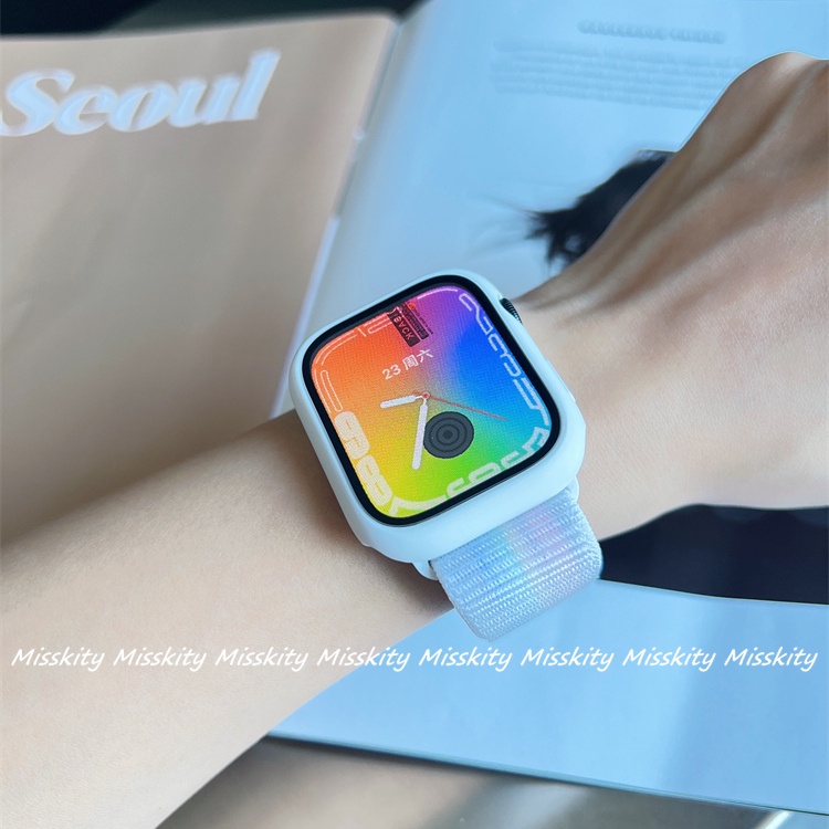 Dây Đeo Nylon Thể Thao Cho Đồng Hồ AP Watch Seri 7 6 5 4 3 2 1 SE 45mm 41mm 44mm 41mm 44mm 40mm 42mm 38mm