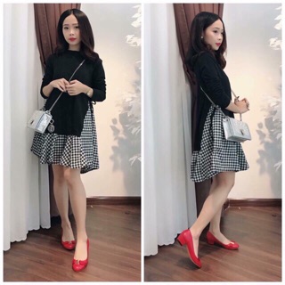 Đầm caro bigsize