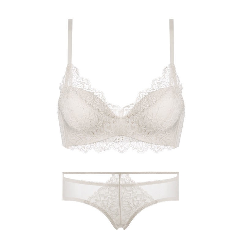 Single piece/set sexy lace lingerie female small breasts gathered, no steel ring, breast support, girl's bra | BigBuy360 - bigbuy360.vn