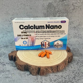 Viên uống CALCIUM NANO bổ sung canxi D3 giúp tang chiều cao, chắc xương – Hộp 30 viên