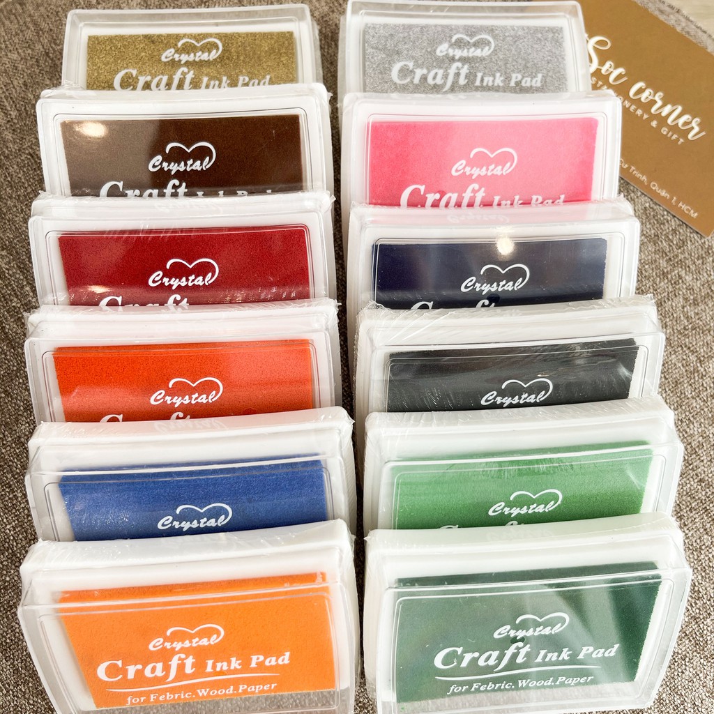 1 Hộp mực 1 màu Craft Ink Pad màu sắc tươi sáng