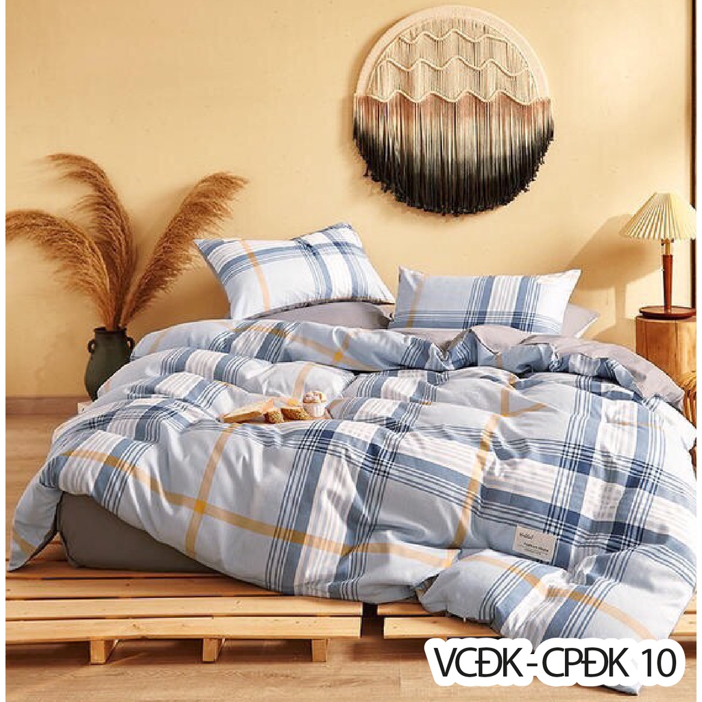 TRỌN BỘ COTTON TICI KẺ CAO CẤP - HÀNG DÀY - SET VỎ CHĂN - KHÁCH NHỚ IBOX KÍCH THƯỚC NỆM (DÀIxRỘNGxCAO)