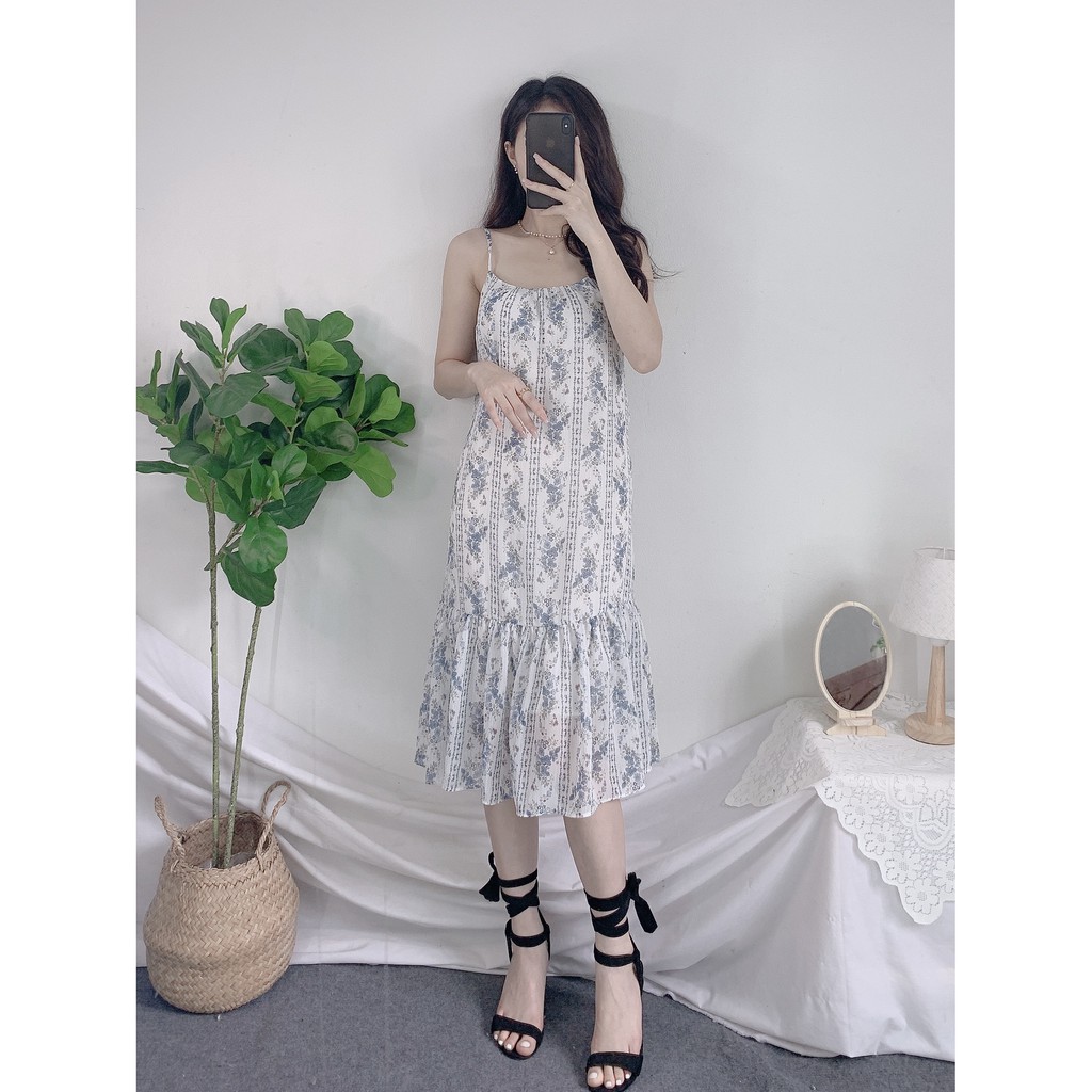 Váy 2 Dây Nữ Dáng Suông Hoa Nhí Vintage ⚡ Casper.Store | FREESHIP | ⚡ Đầm suông nữ 2 dây họa tiết hoa nhí vintage | WebRaoVat - webraovat.net.vn