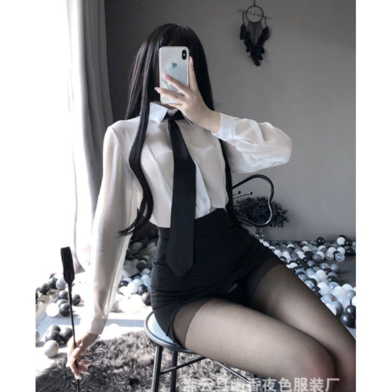 đồ ngủ thư kí giáo viên sexy gợi cảm | BigBuy360 - bigbuy360.vn