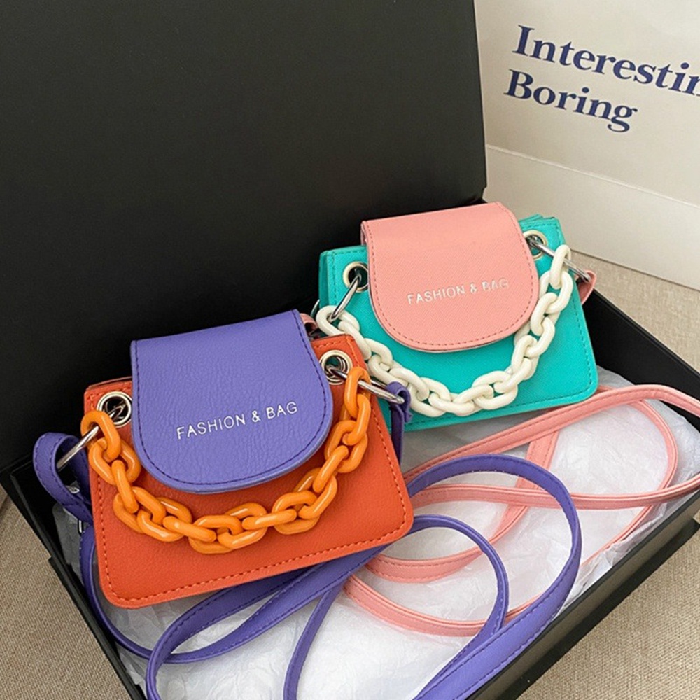 Túi Xách Da Pu Màu Sắc Kẹo Ngọt Xinh Xắn Cho Nữ