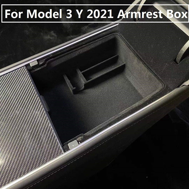 High Quality for Tesla el 3 el Y Car Central Armrest Storage Box Accessories VNGB