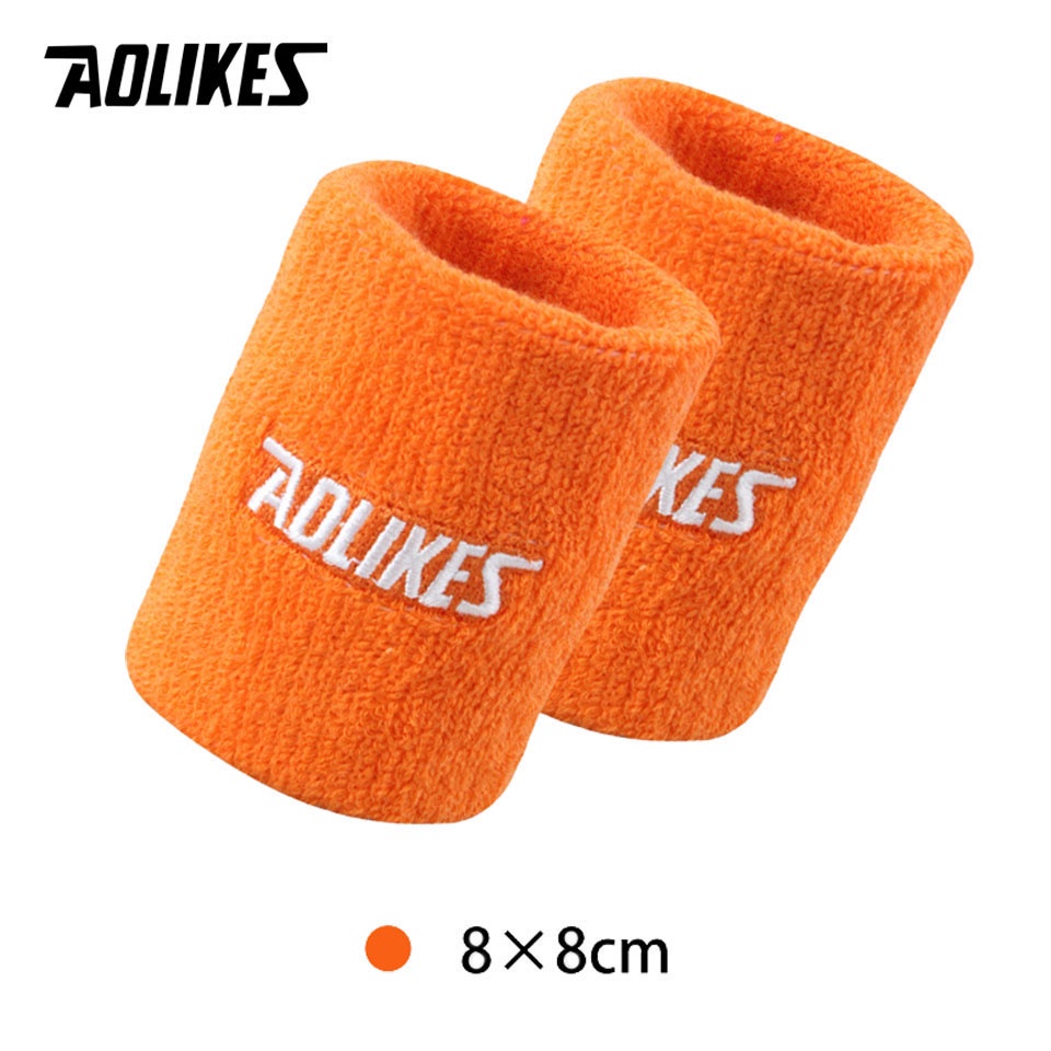 Cặp băng quấn bảo vệ cổ tay AOLIKES chất liệu thấm hút mồ hôi tiện dụng khi chơi thể thao