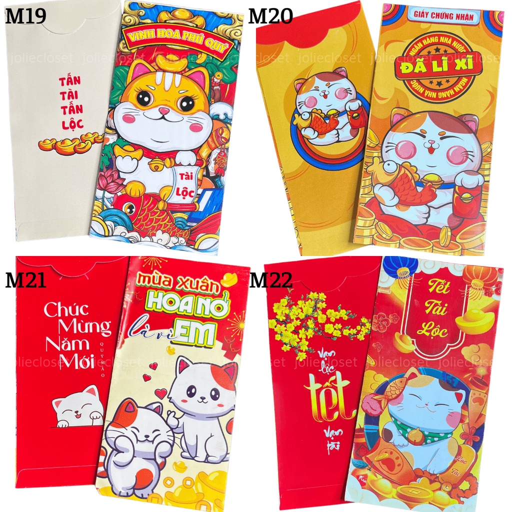 Combo 500 Bao Lì Xì Tết 2023 Siêu đẹp - Được chọn mẫu thoải mái