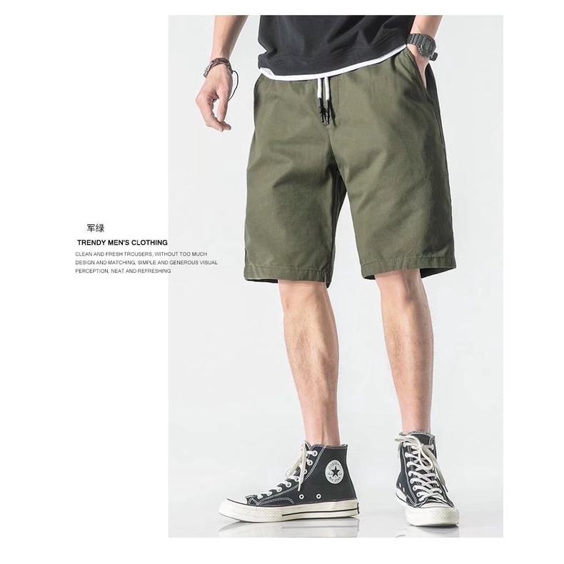 Quần Short Cotton Túi Hộp Thời Trang Mùa Hè Chất Lượng Cao Cho Nam Size M-3XL