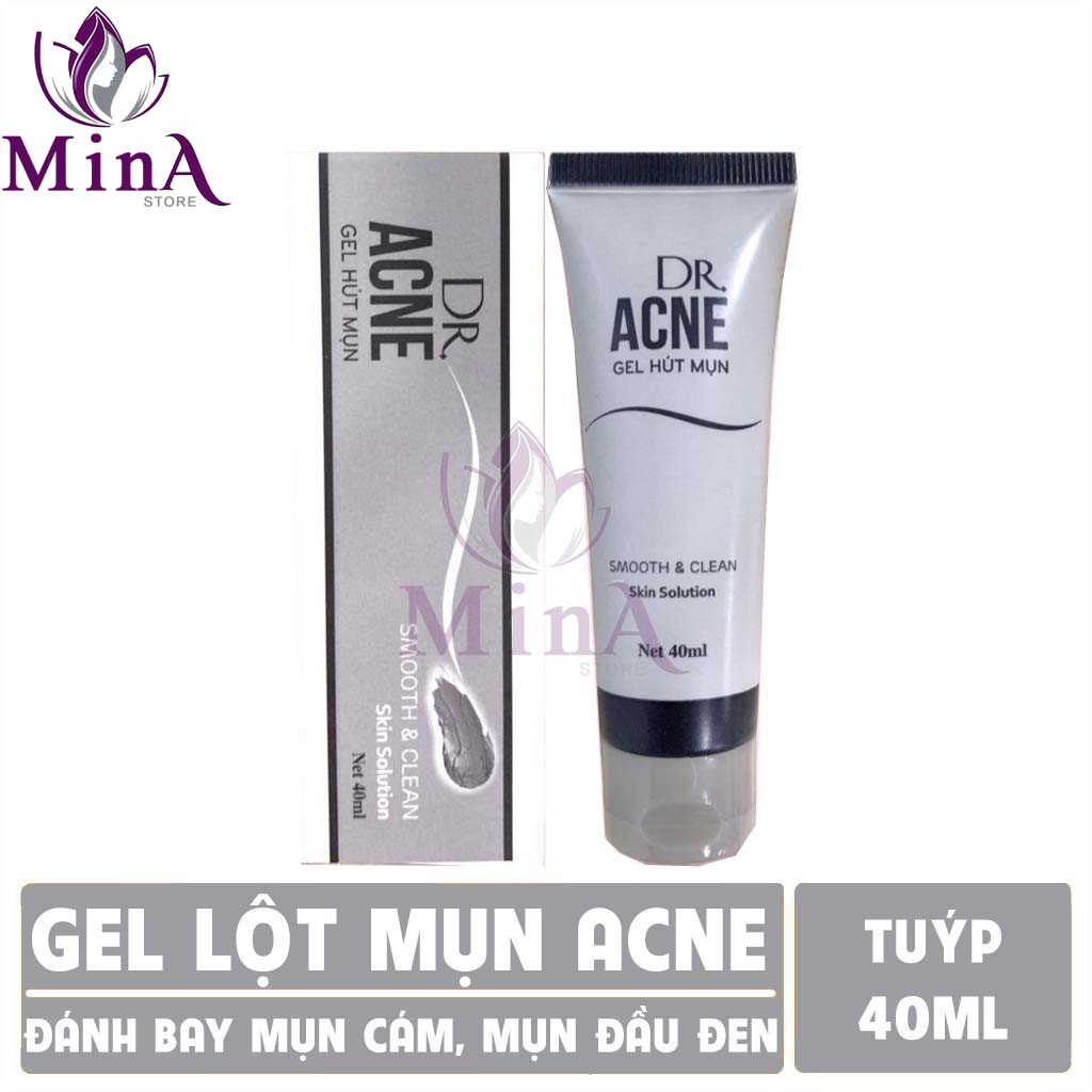 Chính Hãng- Gel Lột Mụn - DR.ACNE -  Hút sạch mụn cám, mụn đầu đen. Thải độc chì- Sáng da