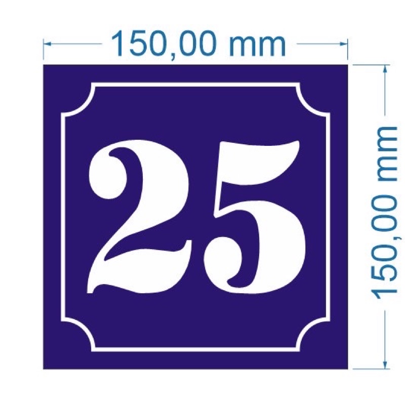 Biển phòng, số nhà alu/fomech