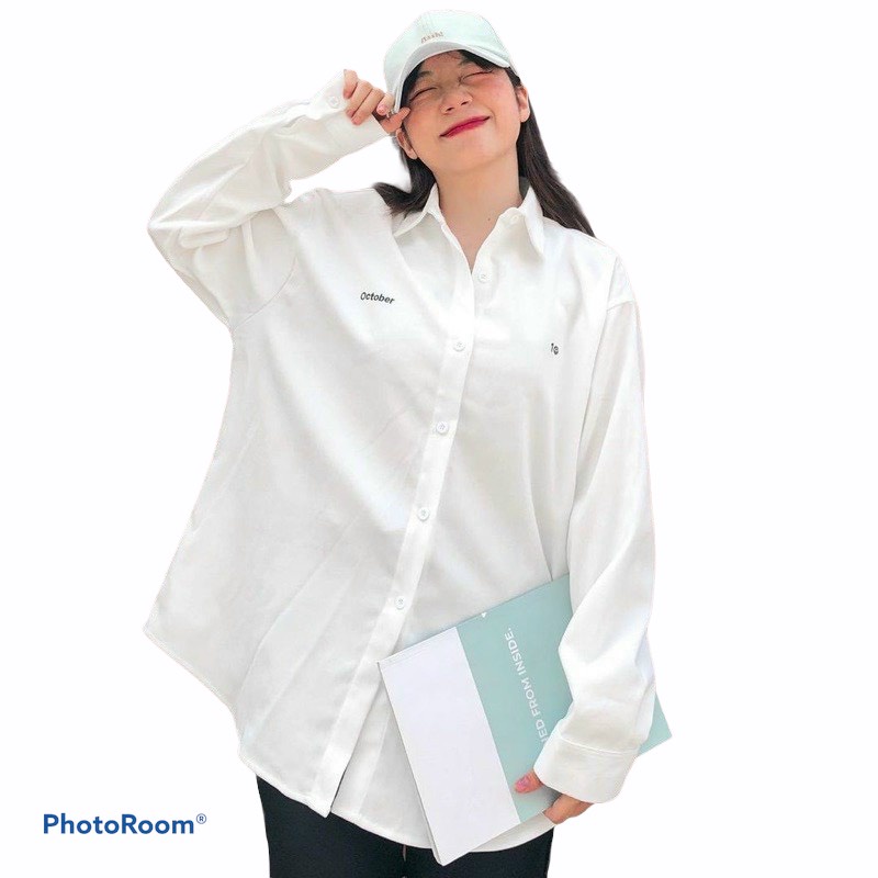 [HCM]áo sơ mi nam nữ chất da lộn 1 lớp thiết kế tinh tế phong cách duyên dáng việt