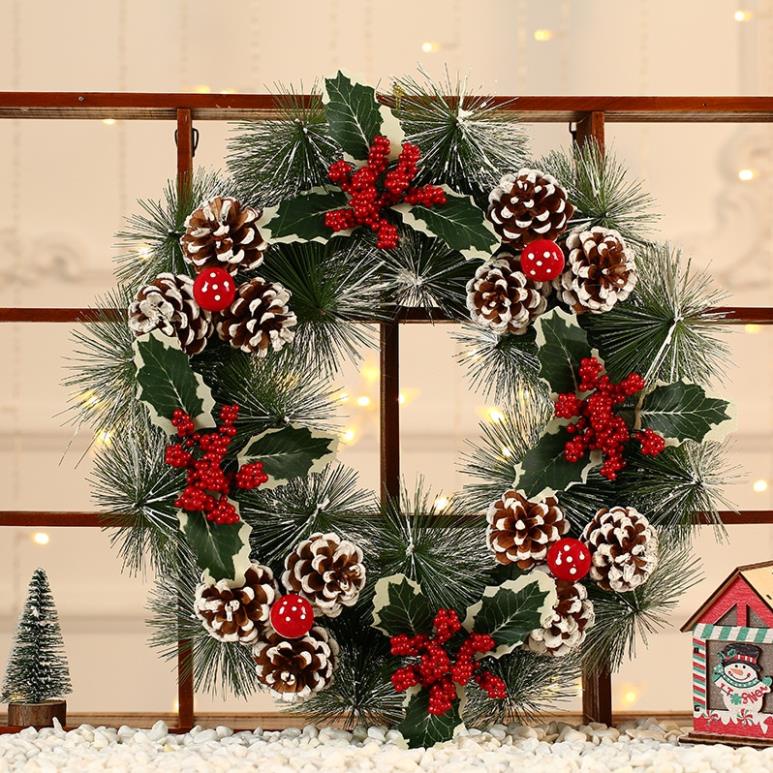 Vòng nguyệt quế trang trí Noel