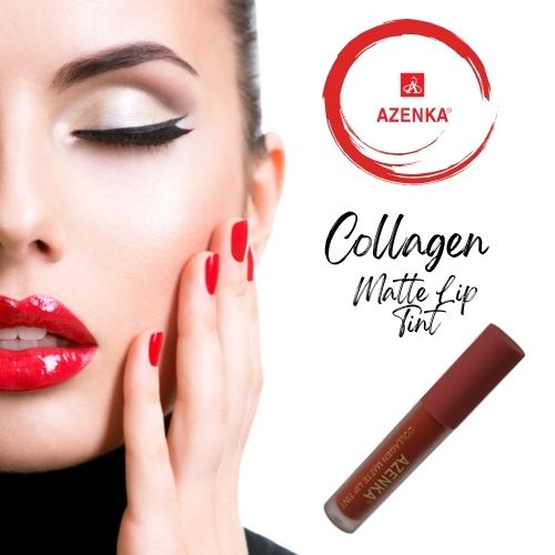 Son kem lì lâu trôi nhung collagen mềm mịn Azenka