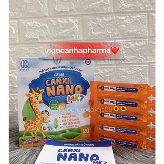 Celia Canxi Nano Mk7 phát triển chiều cao, cho xương chắc khoẻ – Hộp 20 ống