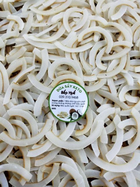 100g Dừa sấy giòn thơm ngon nguyên chất chuẩn Keto