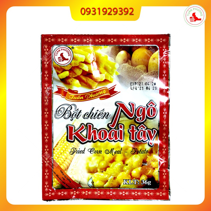 1 thùng 60 gói Chiên Ngô Khoai 36g/Gói , chiên ngô , chiên khoai thơm ngon