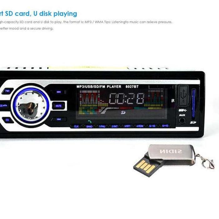 Máy nghe nhạc MP3 FM Radio lq1 kết nối Bluetooth đa năng trên xe hơi