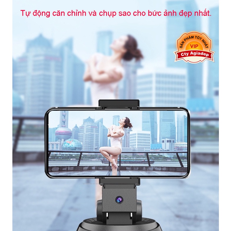 Giá đỡ Giormani Y360 quay vlog AI 360 + Remote + Tripod (tự động di chuyển)