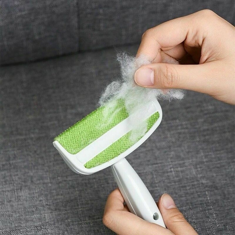 Bàn chải dọn lông thú cưng có tay cầm vệ sinh nhà ở tiện lợi
