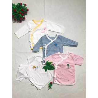 Combo 5 áo cột dây hotga cho bé sơ sinh 3-5kg tay ngắn (màu ngẫu nhiên)