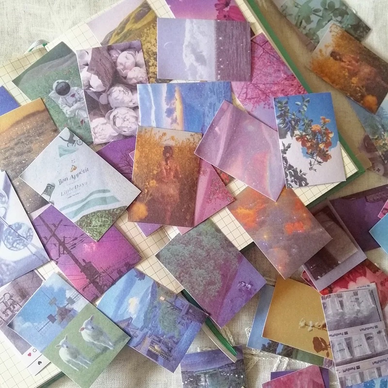 Set 20 sticker phong cách sống và aesthetic life style nhiều tông màu dùng trang trí bullet journal - ginandtonic