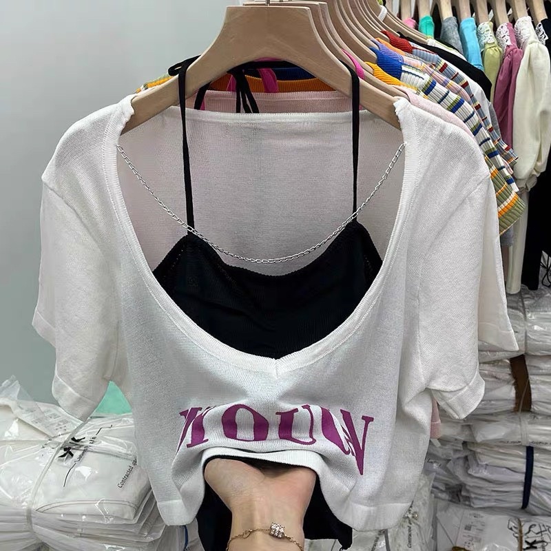 ÁO CẶP PHỐI DÂY IN CHỮ XINH ĐẸP CN1