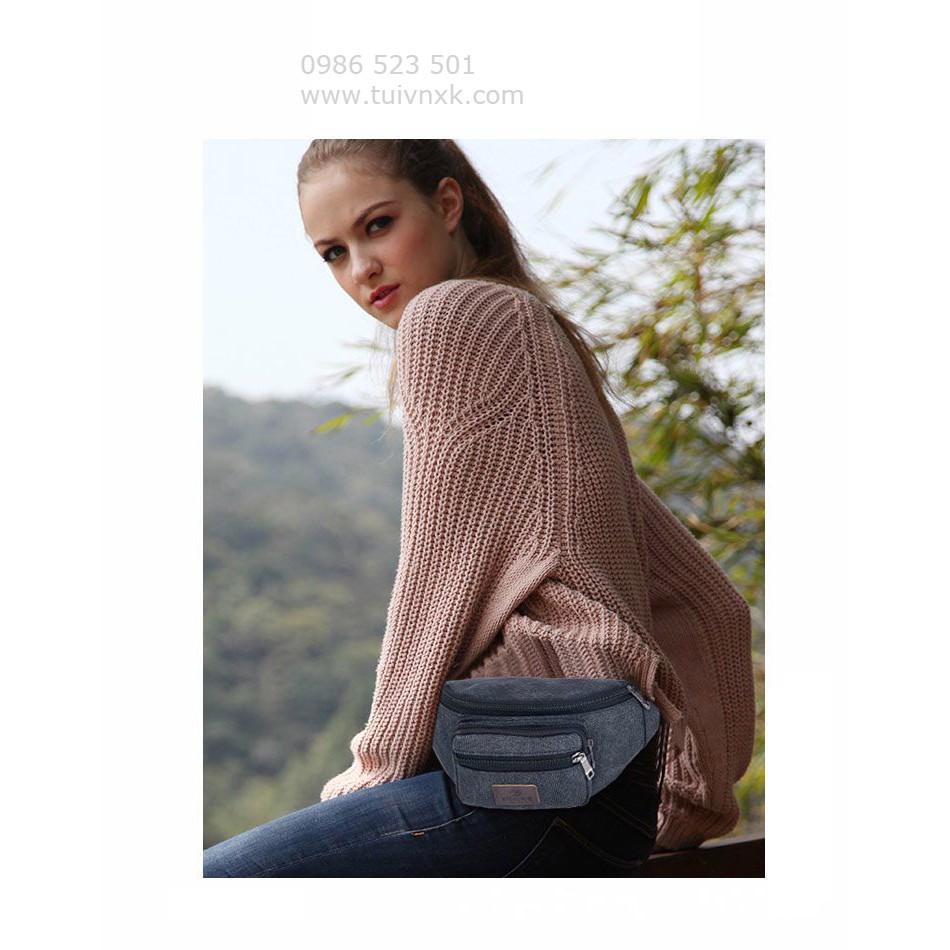 Túi đeo bụng vải bố | BigBuy360 - bigbuy360.vn