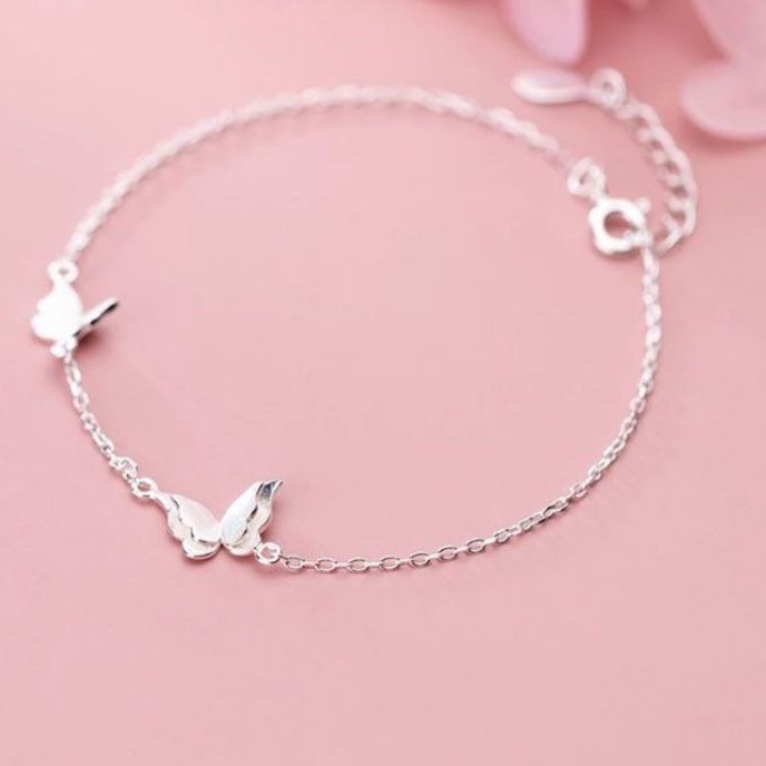 Lắc tay buterfly bạc 950 cao cấp 🌼YN JEWELRY