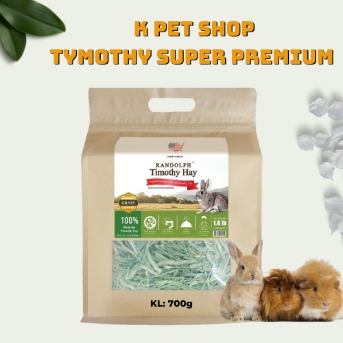 Cỏ Tymothy Super Premium Non Hand Select 700g  FREE SHIP Cỏ Khô Randolph Cao Cấp Thỏ Bọ Chinchilla Sóc Thú Nhỏ