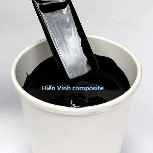 Tinh màu polyester  đen dùng để pha với Gelcoat trắng làm lớp men bóng trên bề mặt sản phẩm composite - 0,2kg