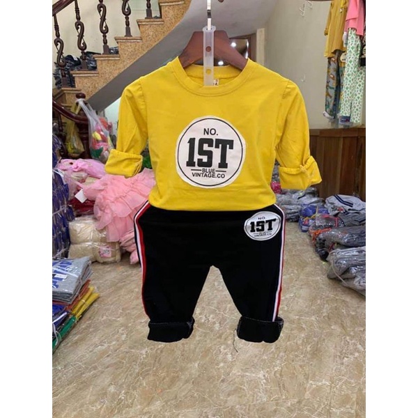 Bộ thun thu đông No 1ST cho bé từ 10_22 kg