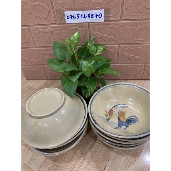 Sét 2 tô lở con gà 17 cm