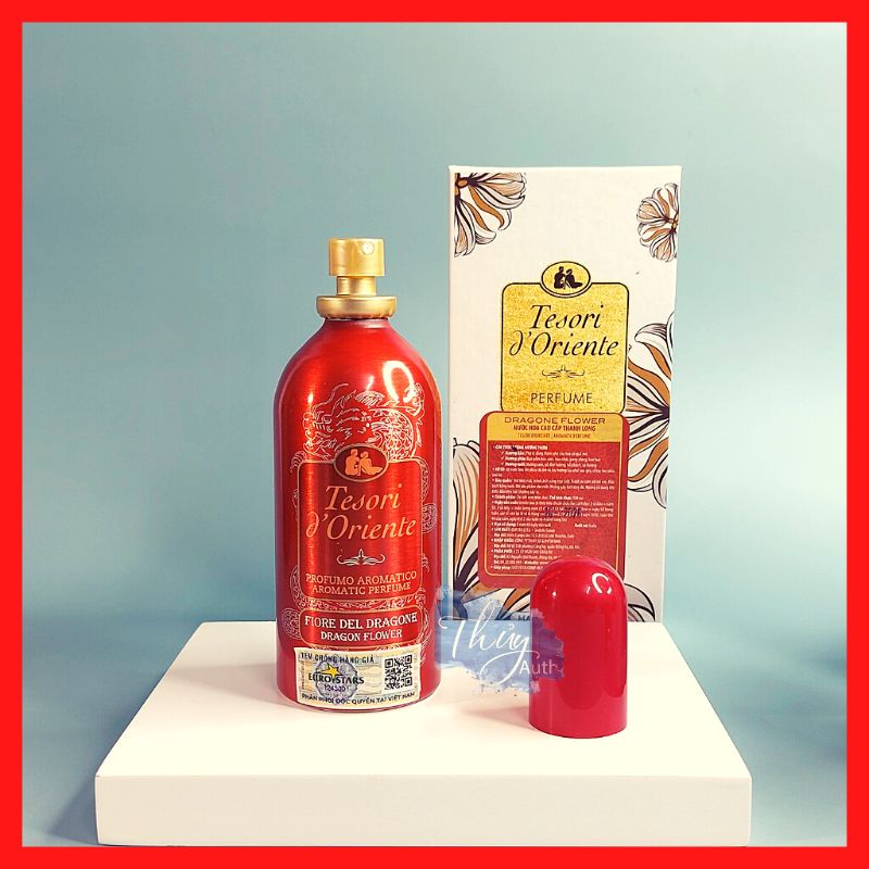 [ Hàng Chính Hãng ] Nước hoa Ý Tesori d'Oriente Hương Hoa Thanh Long Chai Màu Đỏ 100ml