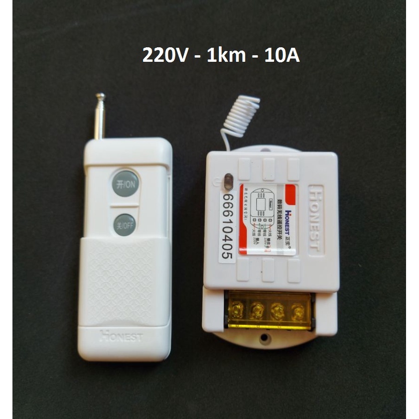 Honest HT-6805WD 220v/10A-1km Công tắc remote điều khiển từ xa ,giá tốt chất lượng tốt,hiệu suất cao bền bỉ .CÓ HỌC LỆNH