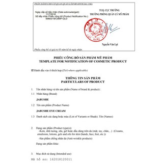 kem trị bọng mắt Jabushe