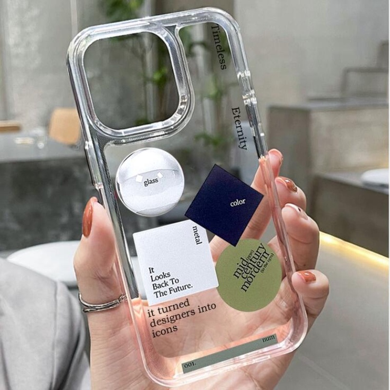 Ốp Điện Thoại Trong Suốt In Hình Nhãn Dán Thời Trang Cho iphone 11 13 7 8 Plus 12 13Pro Max X XS Max 7 8 SE 2020