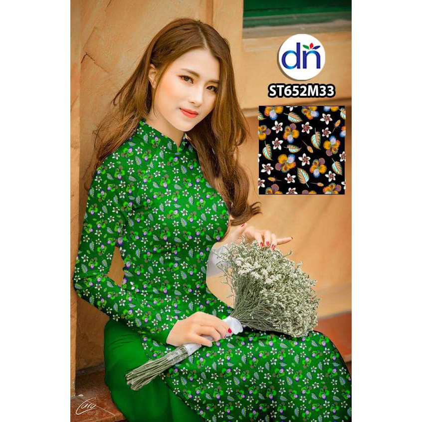 Vải in áo dài 3D