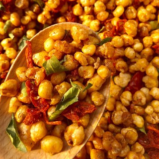 Bắp rang khô bò sa tế lá chanh gói 500g, Bắp rang sấy mix khô bò giòn rụm cay cay, siêu ngon - Mua 1kg tặng 200g