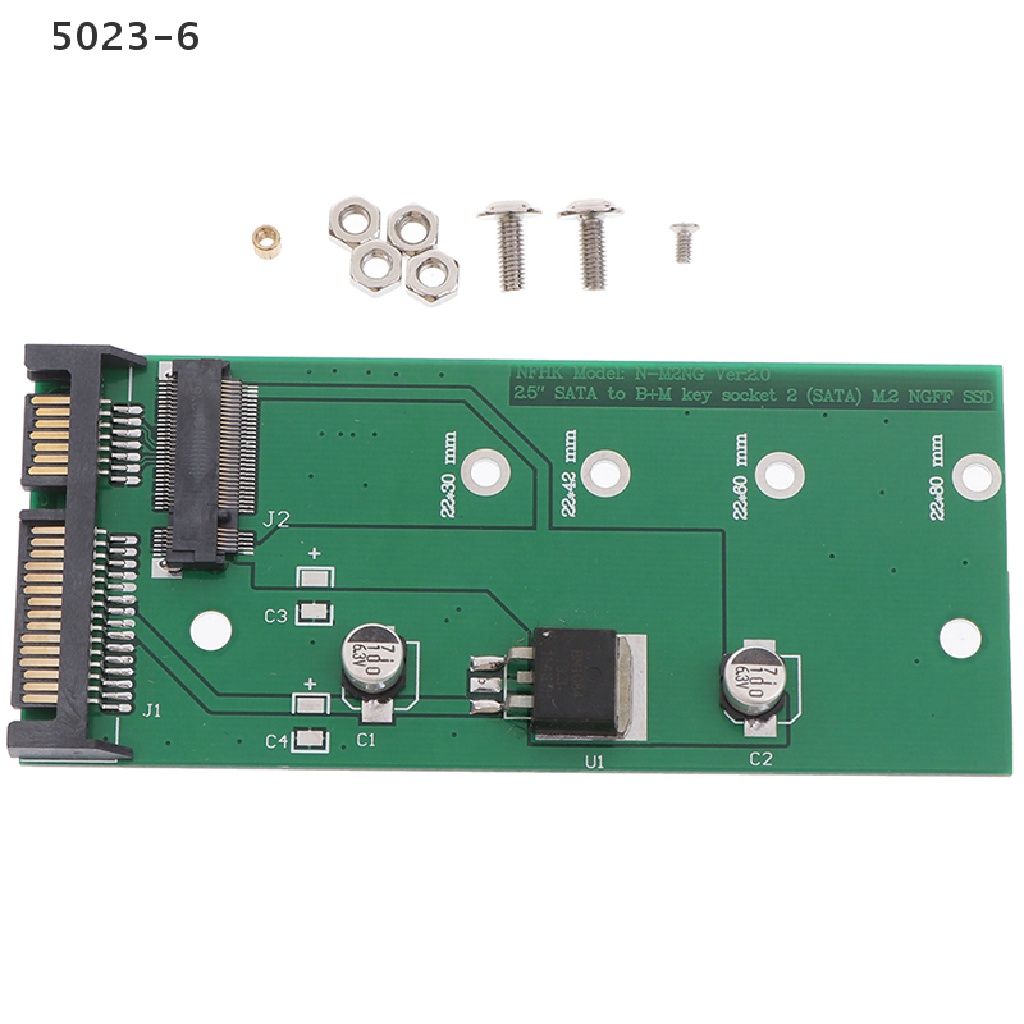 Thẻ Linh Kiện Điện Tử sata 5023-6 ngff (M2) sang 2.5 inch m.2 ngff ssd / sata3 Chuyên Dụng