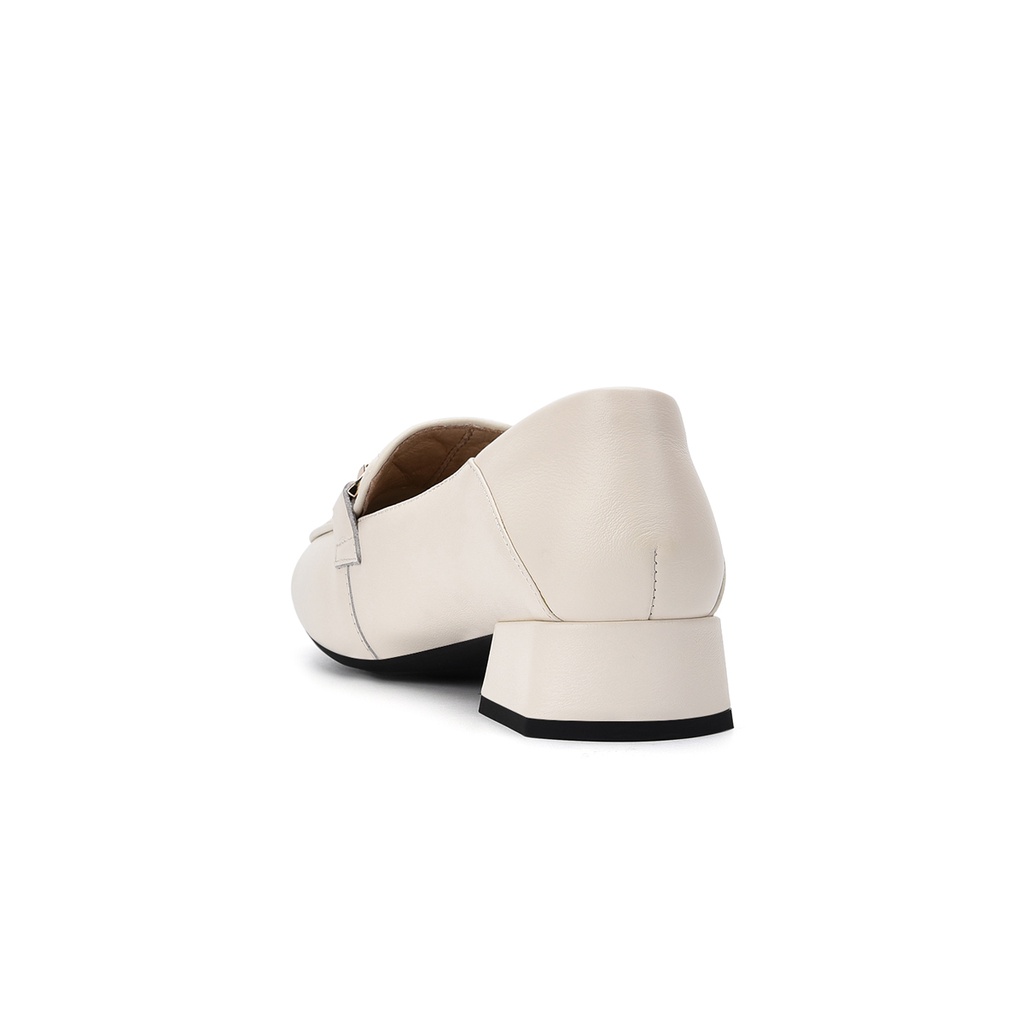 Giày lười nữ Zuciani gót vuông 3cm đính khóa cài viền đá nữ tính - GZD45