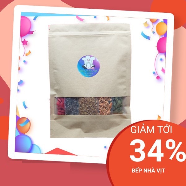 Chè Dưỡng Nhan Sét 16 vị 550g Thượng Hạng - Chè bồi bổ cơ thể - BẾP NHÀ VỊT