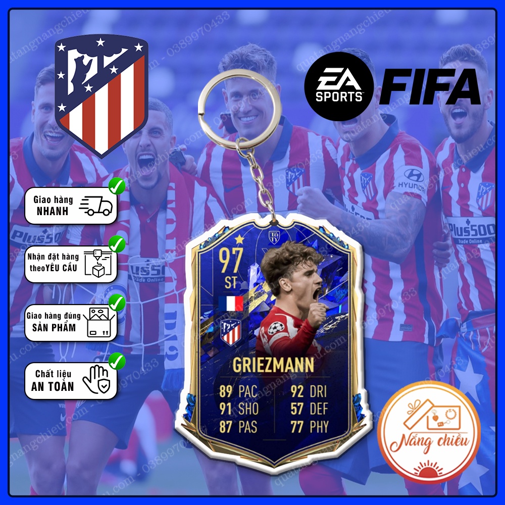 Móc Khóa Antoine Griezmann ☘️MÓC KHÓA CẦU THỦ☘️