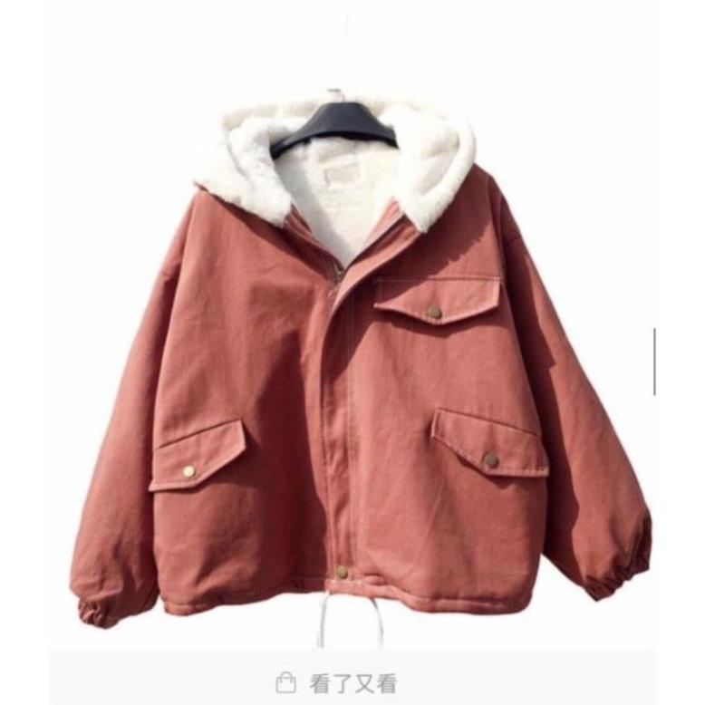 FREESHIP Áo Khác Nữ Kaki Lót Lông Siêu Ấm Sịn Đẹp