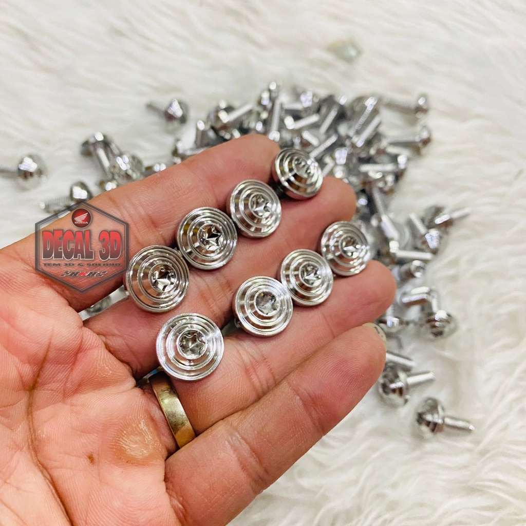 Ốc Áo Salaya 4 li 5li 6 ly Đầu Phay Thái V2 Gắn Cho Dòng Xe honda yamaha