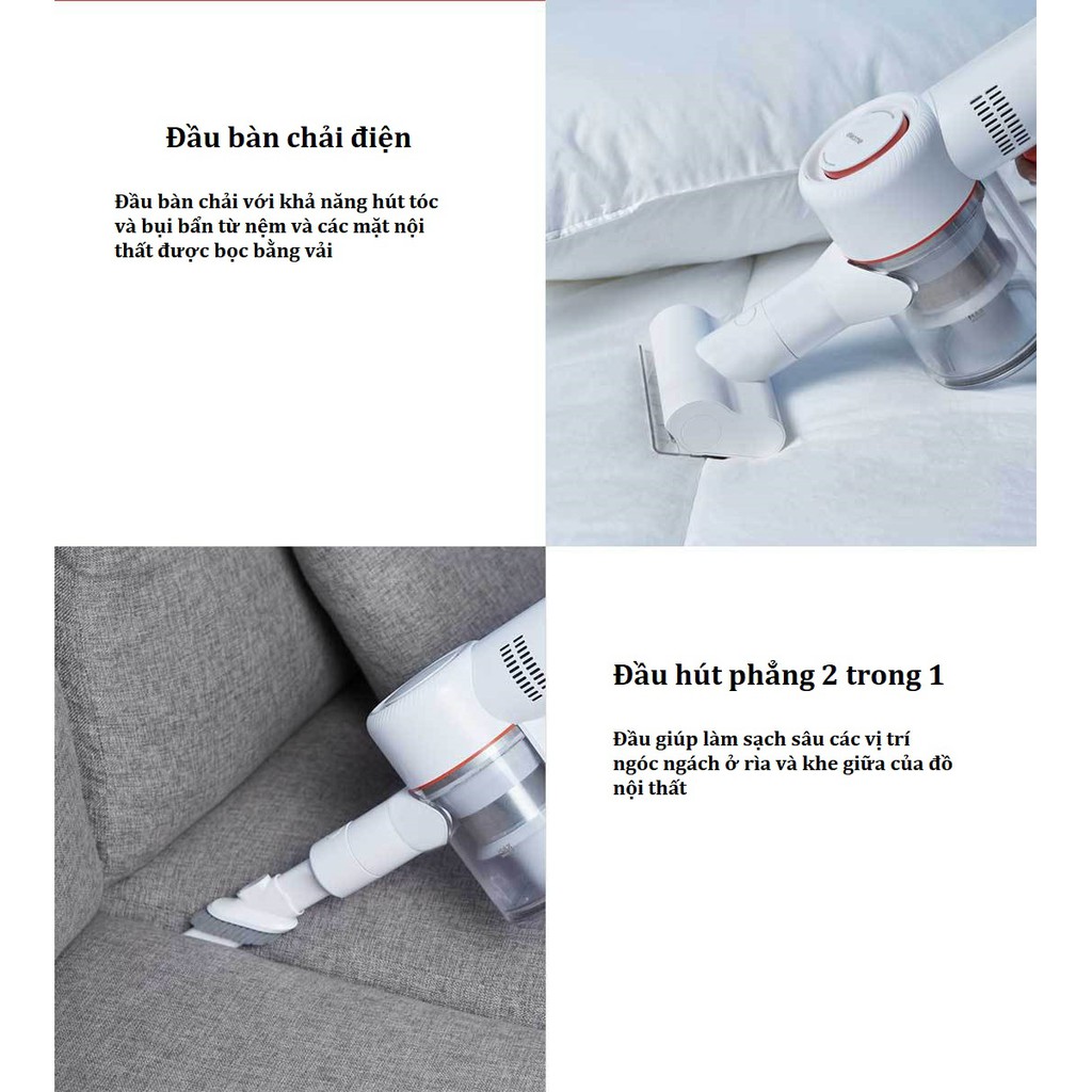 MÁY HÚT BỤI CẦM TAY KHÔNG DÂY XIAOMI DREAME V9/Xiaomi Redkey P7/REdkey P7 Plus lực hút 25.000pa công suất 350w
