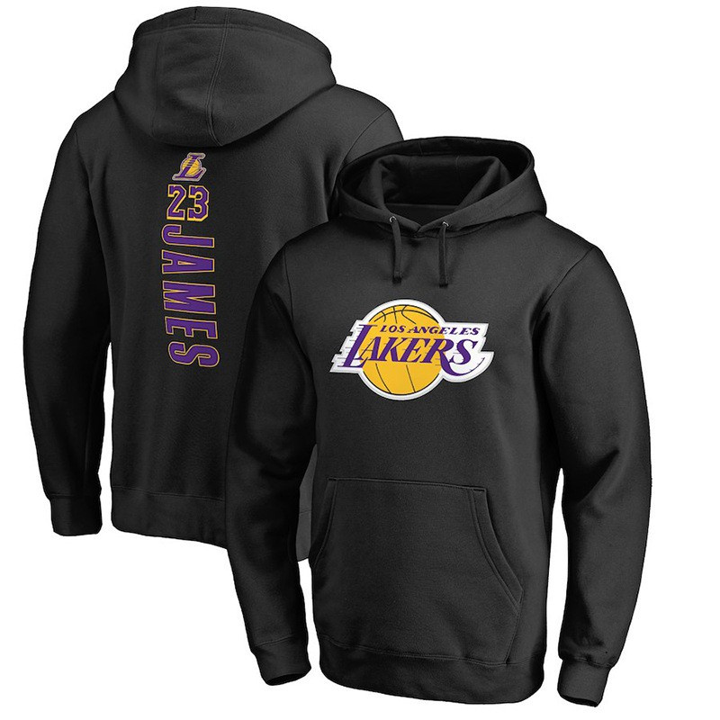 Nba Áo Hoodie Bóng Rổ Dáng Rộng In Chữ Lakers 23james James